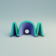 A stylized sound wave app icon - ai app icon generator - app icon aesthetic - app icons