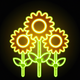 A cluster of bright and cheerful sunflowers  app icon - ai app icon generator - app icon aesthetic - app icons