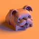 A goofy, tongue-lolling bulldog  app icon - ai app icon generator - app icon aesthetic - app icons