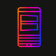 A sleek, minimalist phone  app icon - ai app icon generator - app icon aesthetic - app icons