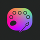 A minimalist paint palette app icon - ai app icon generator - app icon aesthetic - app icons