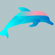 A majestic, leaping dolphin  app icon - ai app icon generator - app icon aesthetic - app icons