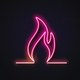 A stylized fire icon  app icon - ai app icon generator - app icon aesthetic - app icons