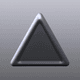 A AI-generated app icon of a Triangle in slate grey , whitesmoke , olive , gainsboro color scheme
