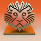 A majestic lion with flowing mane  app icon - ai app icon generator - app icon aesthetic - app icons