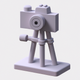 A stylized camera on a tripod  app icon - ai app icon generator - app icon aesthetic - app icons