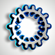 A stylized gear cog  app icon - ai app icon generator - app icon aesthetic - app icons