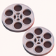 A stylized film reel  app icon - ai app icon generator - app icon aesthetic - app icons