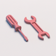 A minimalist wrench and screwdriver  app icon - ai app icon generator - app icon aesthetic - app icons