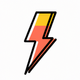 An energetic lightning bolt app icon - ai app icon generator - app icon aesthetic - app icons