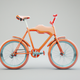 A vintage red bicycle with white tires  app icon - ai app icon generator - app icon aesthetic - app icons
