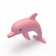 A curious and friendly dolphin  app icon - ai app icon generator - app icon aesthetic - app icons