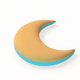 a sleep crescent moon app icon - ai app icon generator - app icon aesthetic - app icons