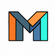 A robust and angular letter M  app icon - ai app icon generator - app icon aesthetic - app icons