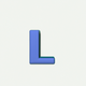 A sober and serious letter L  app icon - ai app icon generator - app icon aesthetic - app icons
