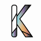 A futuristic letter K with sharp edges  app icon - ai app icon generator - app icon aesthetic - app icons