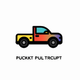 A rugged and dependable pickup truck  app icon - ai app icon generator - app icon aesthetic - app icons