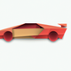A red sports car with a spoiler  app icon - ai app icon generator - app icon aesthetic - app icons