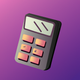 A modern-looking calculator  app icon - ai app icon generator - app icon aesthetic - app icons