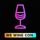 A detailed wine glass  app icon - ai app icon generator - app icon aesthetic - app icons