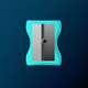 A minimalist pencil sharpener  app icon - ai app icon generator - app icon aesthetic - app icons