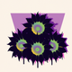 A regal and impressive stand of sunflowers  app icon - ai app icon generator - app icon aesthetic - app icons