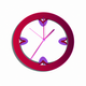 A minimalist clock with a red second hand  app icon - ai app icon generator - app icon aesthetic - app icons