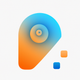 A AI-generated app icon of shell ear in colorful color scheme