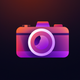 A retro camera app icon - ai app icon generator - app icon aesthetic - app icons