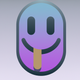 A silly, grinning smiley face with a tongue out  app icon - ai app icon generator - app icon aesthetic - app icons