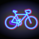 A fun, cartoon-style bicycle  app icon - ai app icon generator - app icon aesthetic - app icons