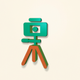 A stylized camera on a tripod  app icon - ai app icon generator - app icon aesthetic - app icons