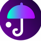 A minimalist umbrella  app icon - ai app icon generator - app icon aesthetic - app icons