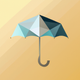 A minimalist umbrella  app icon - ai app icon generator - app icon aesthetic - app icons