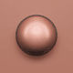 A AI-generated app icon of the Mars planet in tangerine , blush pink , dark khaki , gunmetal grey color scheme