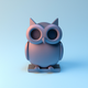 A curious, wide-eyed owl in profile  app icon - ai app icon generator - app icon aesthetic - app icons