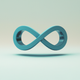 A stylized infinity symbol  app icon - ai app icon generator - app icon aesthetic - app icons