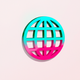 A minimalist globe icon with continents  app icon - ai app icon generator - app icon aesthetic - app icons