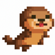 A goofy and playful otter  app icon - ai app icon generator - app icon aesthetic - app icons