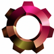 A stylized gear cog  app icon - ai app icon generator - app icon aesthetic - app icons