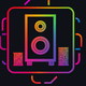 A minimalist sound speaker  app icon - ai app icon generator - app icon aesthetic - app icons