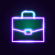 A detailed briefcase  app icon - ai app icon generator - app icon aesthetic - app icons