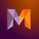 A robust and angular letter M  app icon - ai app icon generator - app icon aesthetic - app icons