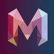 A simple and stylish letter M  app icon - ai app icon generator - app icon aesthetic - app icons