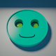 A smirking, mischievous smiley face  app icon - ai app icon generator - app icon aesthetic - app icons