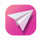 paper airplane shape app icon - ai app icon generator - app icon aesthetic - app icons