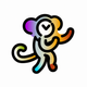 A playful and mischievous monkey  app icon - ai app icon generator - app icon aesthetic - app icons