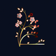 A dainty and delicate cherry blossom branch  app icon - ai app icon generator - app icon aesthetic - app icons