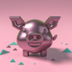 A playful, adorable piglet  app icon - ai app icon generator - app icon aesthetic - app icons