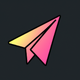 A Paper Airplane app icon - ai app icon generator - app icon aesthetic - app icons